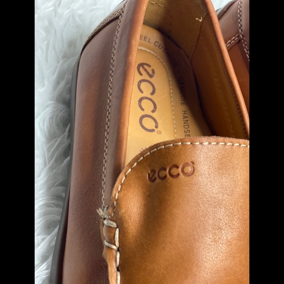 Ecco leather men loafers size 43 main image 6